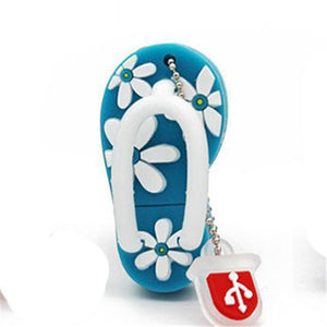 Pen Drive Diferente Engraçado Camuflado de Chinelo Florido Laszine Shop