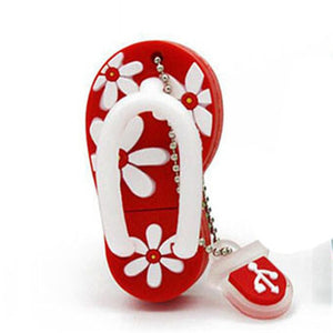 Pen Drive Diferente Engraçado Camuflado de Chinelo Florido Laszine Shop