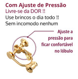 Conversor de Brinco de Pressão 10 Peças Dourado e Prata Pronta Entrega