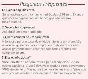 10 Conversores ou Adaptador de Brinco de Pressão Simples sem Ajuste 5 pares Dourado e Prata Laszine Shop