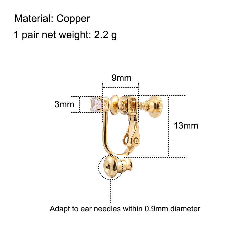 Conversor Para Brinco de Pressão Com Strass e Ajuste de Pressão Transforme Brincos Normais em Brincos de Pressão Laszine Shop