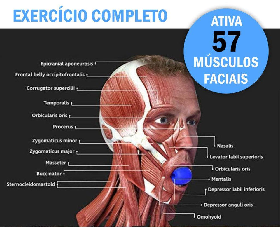Bola de Silicone para Exercício do Maxilar Mandíbula Laszine Shop