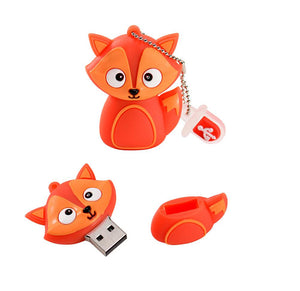 Pen Drive Diferente de Animais Fofos 8GB 16GB USB Laszine Shop