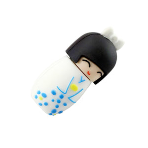 Pen Drive USB Diferente de Gueixa Kimono Fofo Laszine Shop