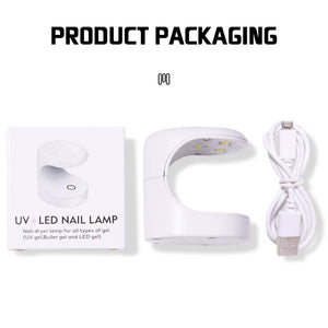 Mini Secador de Unhas Portátil Com LED Laszine Shop