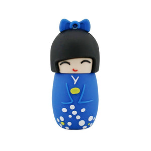 Pen Drive USB Diferente de Gueixa Kimono Fofo Laszine Shop