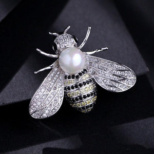 Broche de Abelha Com Strass Laszine Shop