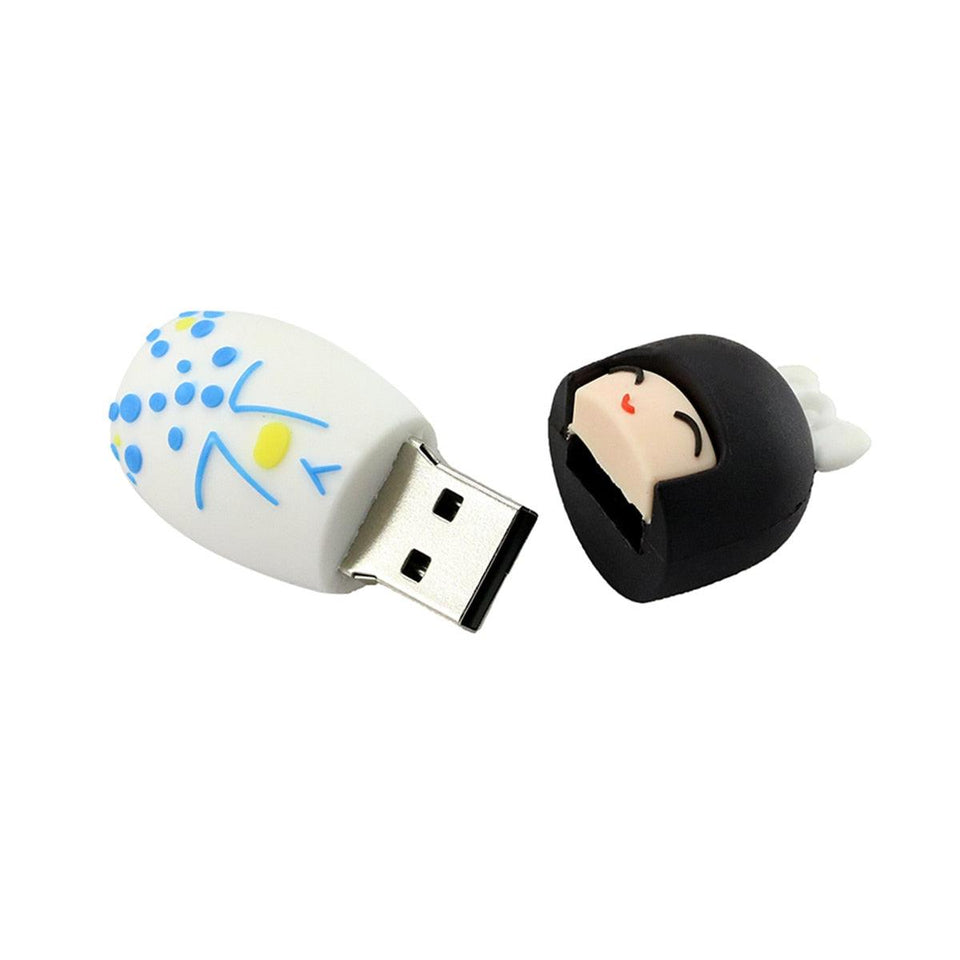 Pen Drive USB Diferente de Gueixa Kimono Fofo Laszine Shop