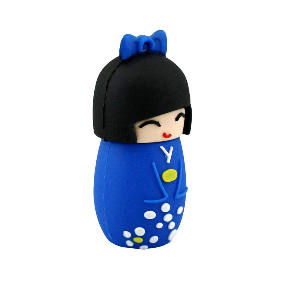 Pen Drive USB Diferente de Gueixa Kimono Fofo Laszine Shop