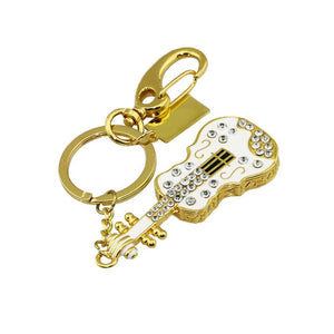 Pen Drive Diferente Violino com Strass USB 2.0 e Chaveiro Laszine Shop