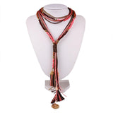 Colar e Gargantilha BohoChic Tassel Longo Laszine Shop