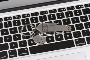 Pen Drive Diferente Formato de Casa e Chaveiro USB Laszine Shop