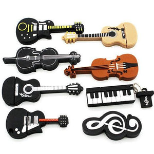 Pen Drive Diferente de Instrumentos Musicais USB 8GB 16GB 32GB Laszine Shop