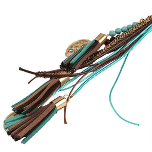 Colar e Gargantilha BohoChic Tassel Longo Laszine Shop