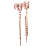 Brinco de Pressão para Festa Tulipa Tassel Rosé Laszine Shop