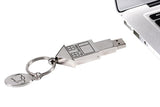 Pen Drive Diferente Formato de Casa e Chaveiro USB Laszine Shop