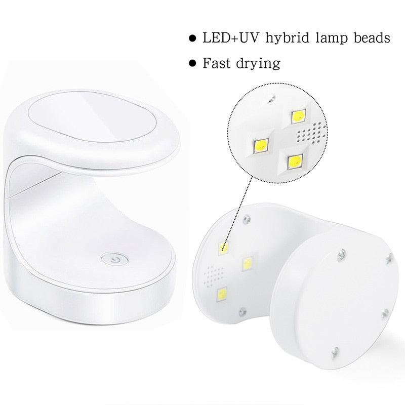 Mini Secador de Unhas Portátil Com LED Laszine Shop