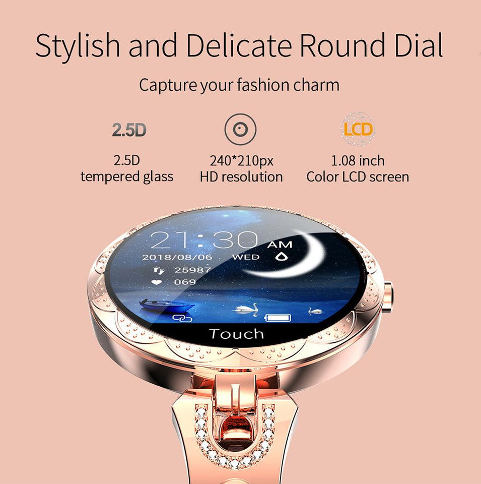 SmartWatch Ladies Feminino Fashion e Delicado para Mulheres Laszine Shop