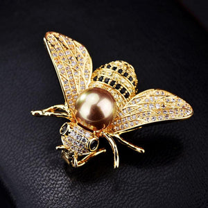 Broche de Abelha Com Strass Laszine Shop