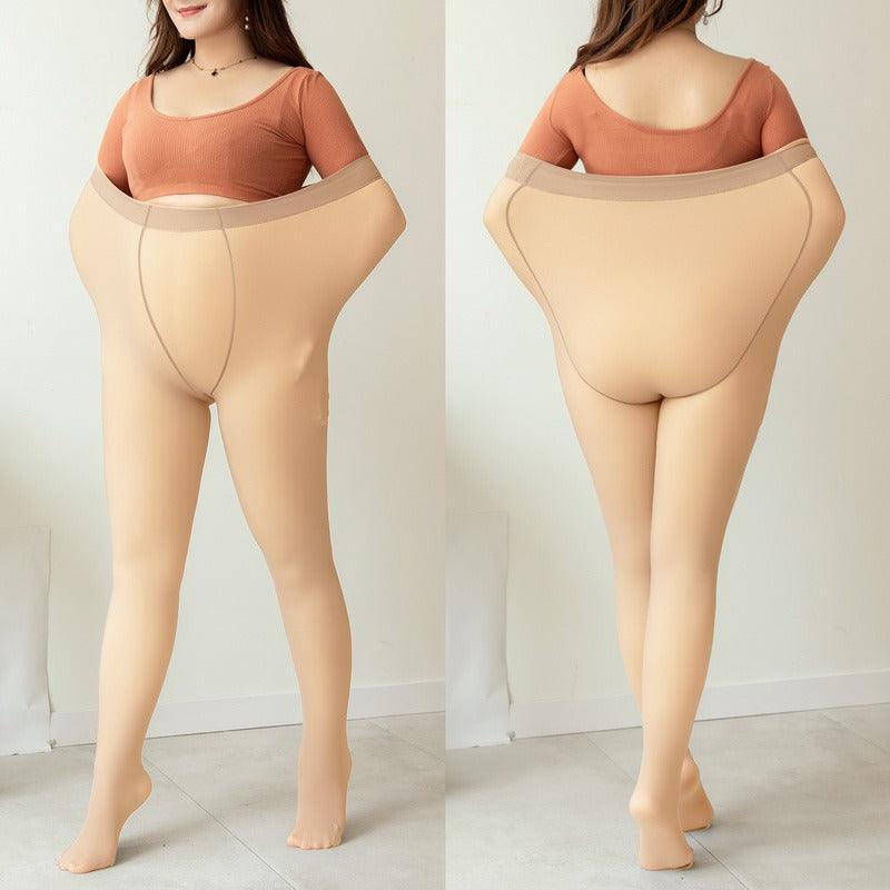 Meia-Calça Peluciada Forrada Translúcida Plus Size Laszine Shop