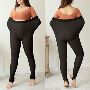 Meia-Calça Peluciada Forrada Translúcida Plus Size Laszine Shop