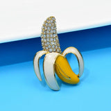 Broche de Banana com Brilho Strass Laszine Shop