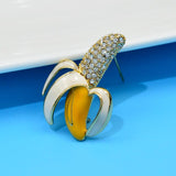 Broche de Banana com Brilho Strass Laszine Shop