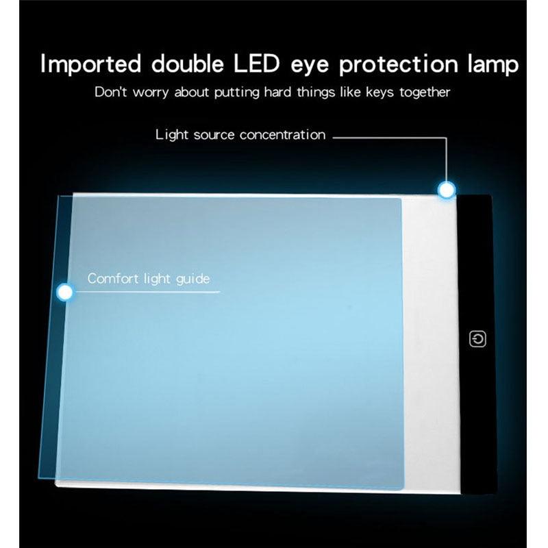 Prancheta de desenho inteligente com luz LED para MANGA / ANIME e Diversos desenhos. Laszine Shop