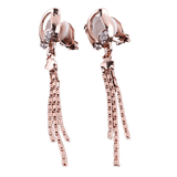 Brinco de Pressão para Festa Tulipa Tassel Rosé Laszine Shop