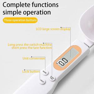 Colher de Medição Digital - Colher Eletrônica Com Display LCD Colher Com Balança Laszine Shop