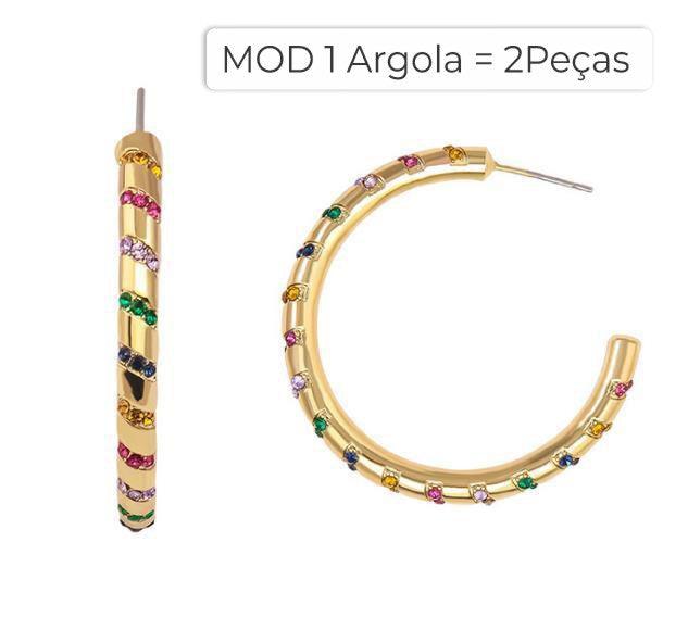 Brincos Esmaltados de Argola para Arco da Orelha Estilo Étnico Laszine Shop