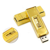 Pen Drive Diferente Criativo Barra de Ouro USB 2.0 Laszine Shop