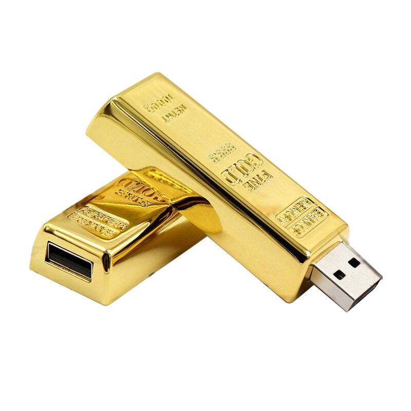 Pen Drive Diferente Criativo Barra de Ouro USB 2.0 Laszine Shop