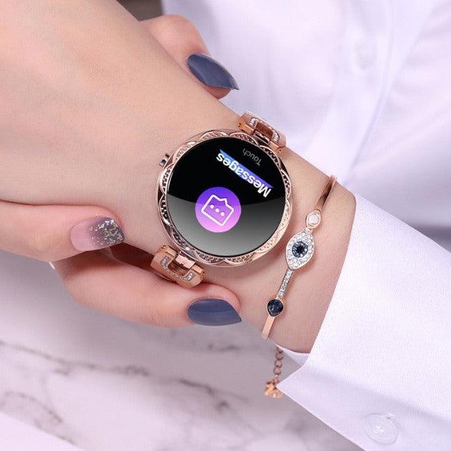 SmartWatch Ladies Feminino Fashion e Delicado para Mulheres Laszine Shop